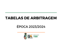 TABELAS DE ARBITRAGEM (ÉPOCA 2023/2024)