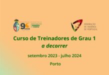 CURSO DE TREINADORES – GRAU 1 (a decorrer)