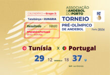 Portugal vence e convence frente à Tunísia no Pré-Olímpico