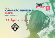 AA ÁGUAS SANTAS “B” CAMPEÃO REGIONAL DE SUB 18