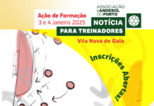 AÇÃO DE FORMAÇÃO PARA TREINADORES (JANEIRO)