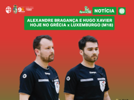 ALEXANDRE BRAGANÇA E HUGO XAVIER HOJE NO GRÉCIA x LUXEMBURGO (M18)