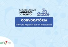 DETEÇÃO DE TALENTOS – SELEÇÃO REGIONAL MASCULINA SUB 14 (TREINO)