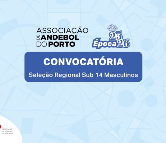 DETEÇÃO DE TALENTOS – SELEÇÃO REGIONAL MASCULINA SUB 14 (TREINO)