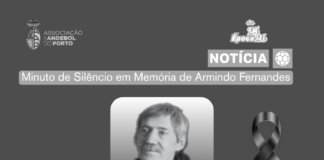 MINUTO DE SILÊNCIO EM MEMÓRIA DE ARMINDO FERNANDES