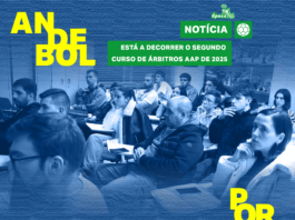 ESTÁ A DECORRER O SEGUNDO CURSO DE ÁRBITROS DA AAP EM 2025