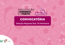 PRIMEIRA CONVOCATÓRIA PARA A SELEÇÃO REGIONAL DE SUB 16 FEMININOS (TREINO)