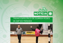 TREINO ESPECÍFICO DE GUARDA-REDES DA AAP EM PAREDES