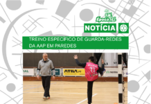 TREINO ESPECÍFICO DE GUARDA-REDES DA AAP EM PAREDES
