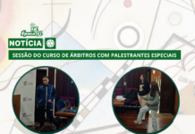 SESSÃO DO CURSO DE ÁRBITROS COM PALESTRANTES ESPECIAIS