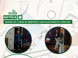SESSÃO DO CURSO DE ÁRBITROS COM PALESTRANTES ESPECIAIS