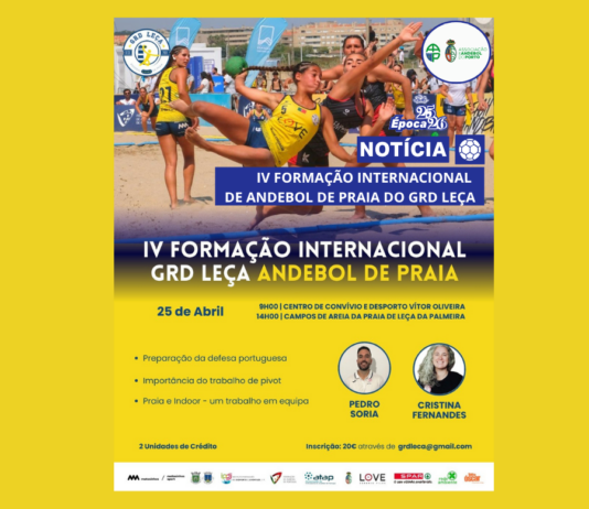 IV FORMAÇÃO INTERNACIONAL DE ANDEBOL DE PRAIA DO GRD LEÇA