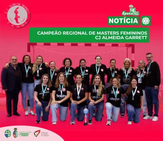 CAMPEÃO REGIONAL DE MASTERS FEMININOS CJ ALMEIDA GARRETT