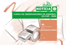 CURSO DE OBSERVADORES DE ANDEBOL DA FAP – 2026