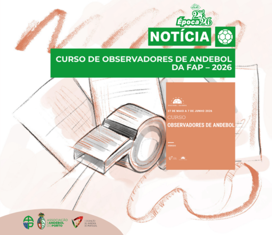 CURSO DE OBSERVADORES DE ANDEBOL DA FAP – 2026