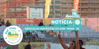 ABERTAS AS INSCRIÇÕES NO AND´PRAIA ´26